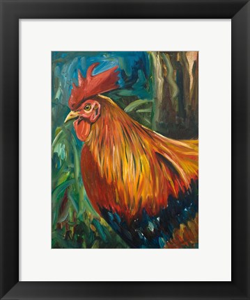 Framed Rooster Print