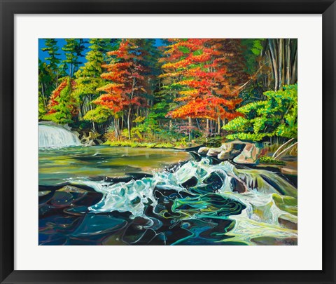 Framed Running River I Print