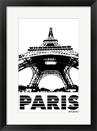 Framed Modern Paris I Print