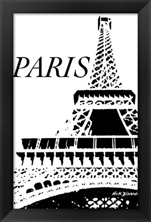 Framed Modern Paris II Print