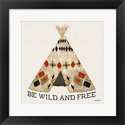 Framed Wild and Free Print