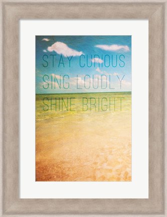 Framed Stay Curious Print