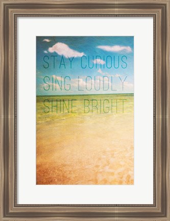 Framed Stay Curious Print