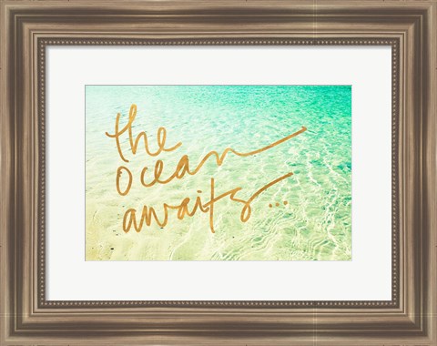 Framed Ocean Awaits Print