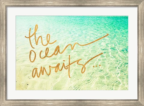 Framed Ocean Awaits Print