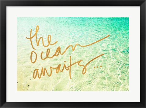 Framed Ocean Awaits Print