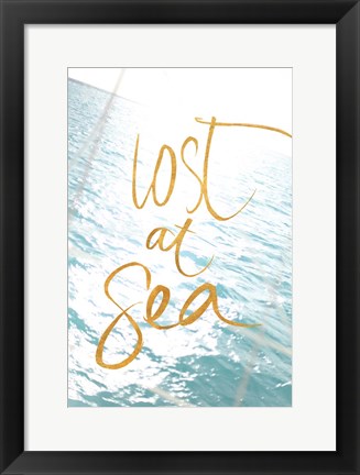 Framed Lost at Sea Print