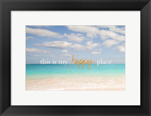 Framed Beach Inspiration I Print