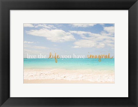 Framed Beach Inspiration II Print