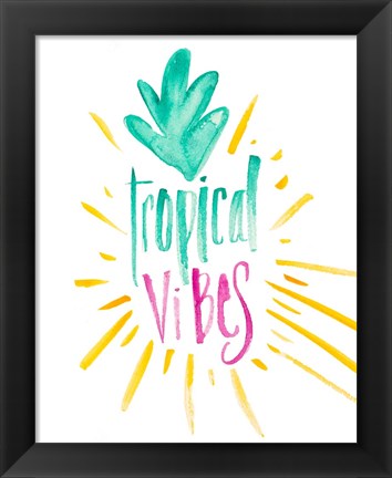 Framed Tropical Vibes Print