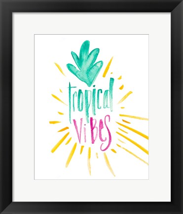 Framed Tropical Vibes Print