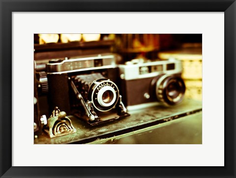 Framed Vintage Cameras Print