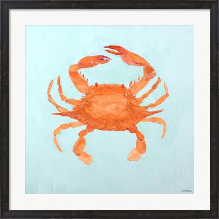 Framed Orange Claw Buddies II Print