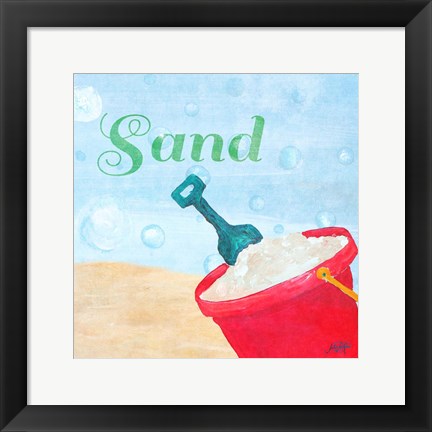 Framed Beach Play IV Print