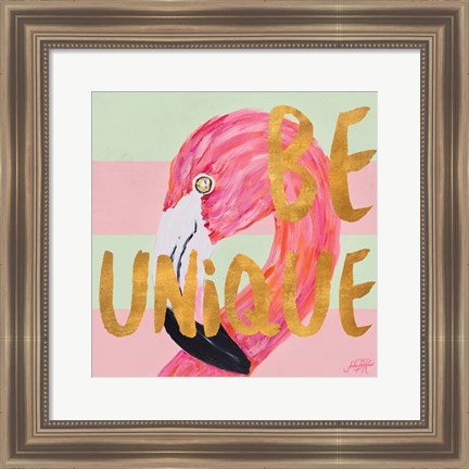 Framed Be Wild and Unique I Print