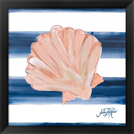 Framed Nautical Shell III Print