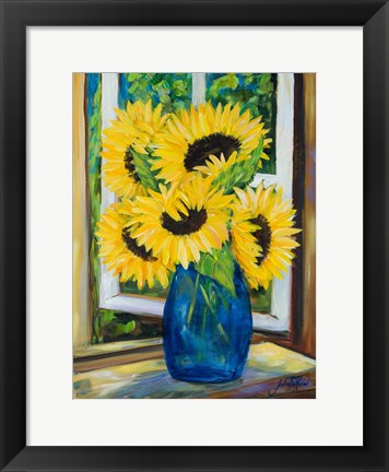 Framed Sunflowers Print