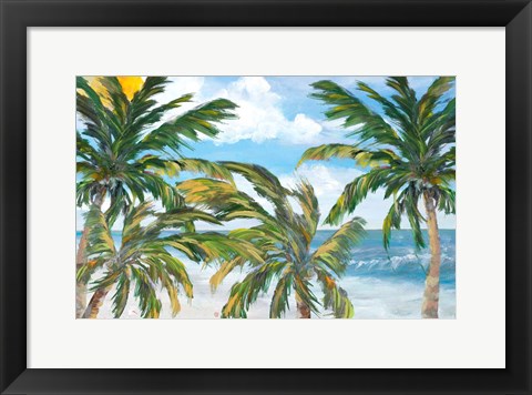 Framed Tropical Trees Paradise Print