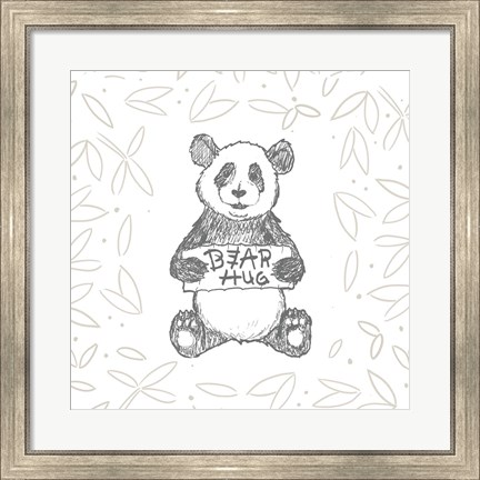 Framed Animal Hugs II Print