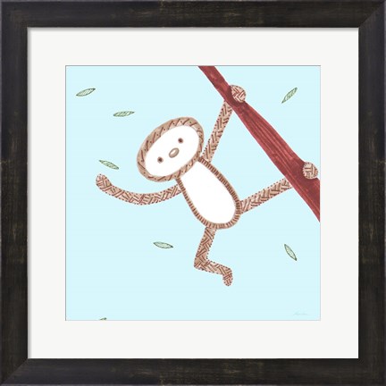 Framed Monkey Love Print