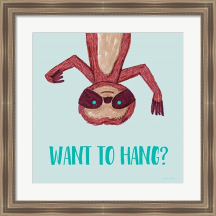 Framed Want To Hang? Print