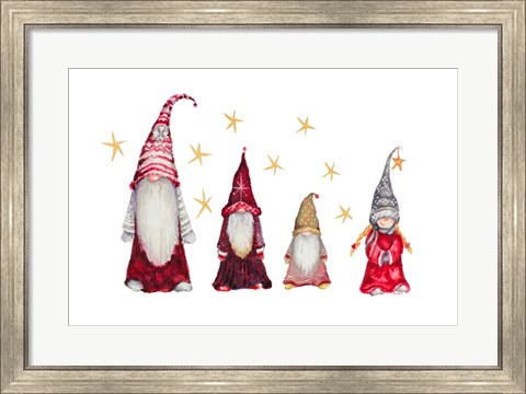 Framed Gnome Family Print