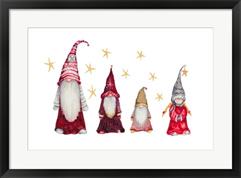 Framed Gnome Family Print