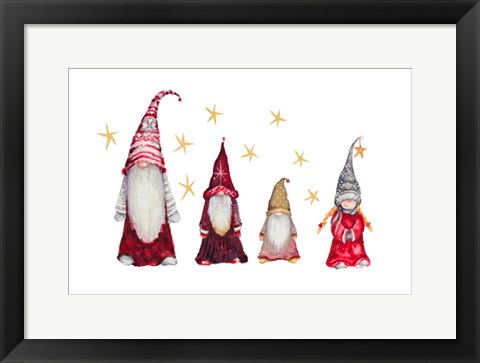 Framed Gnome Family Print