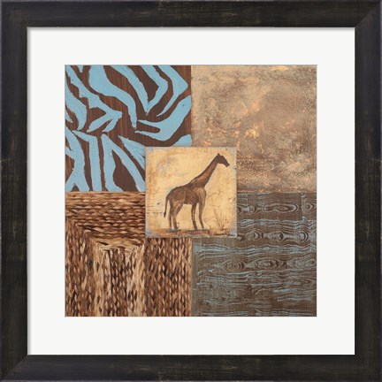 Framed Textures of Africa II Print