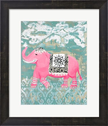 Framed Pink Bazaar I Print