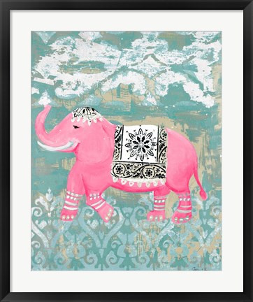 Framed Pink Bazaar I Print