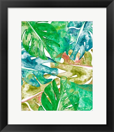 Framed Bed of Leaves II Print