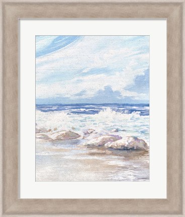 Framed Crashing Waves Print