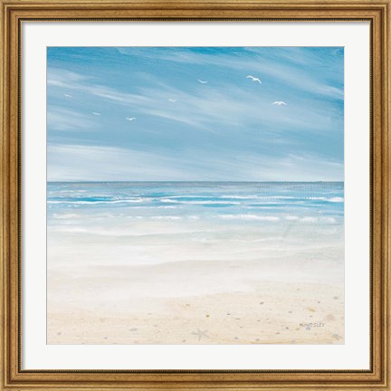 Framed Misty Coastal Days I Print