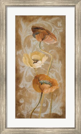 Framed Poppies de Brun I Print