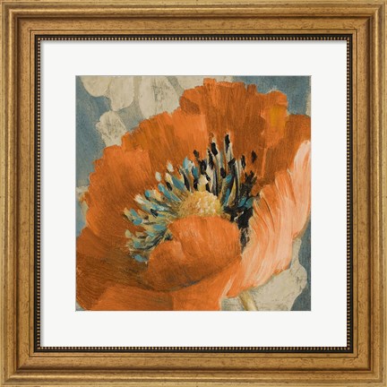 Framed Orange Poppy Print