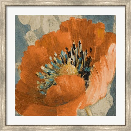 Framed Orange Poppy Print