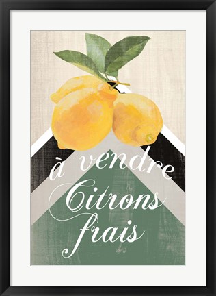 Framed Citron Frais Print