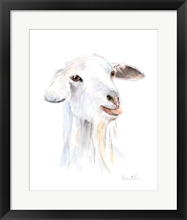 Framed Goat I Print