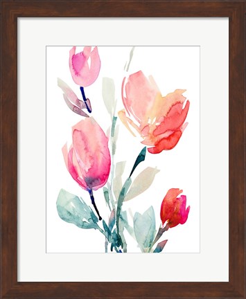 Framed Happy Tulips II Print