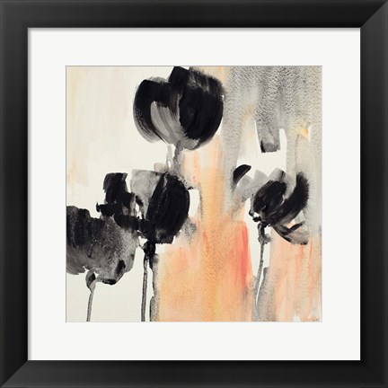 Framed Blushing Tulips II Print