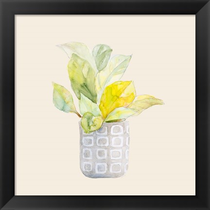 Framed Decorative Potted Plant II Print