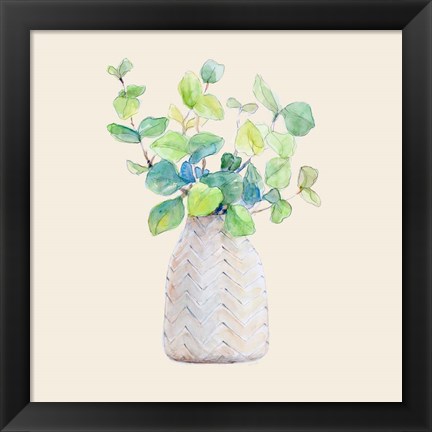 Framed Decorative Potted Plant III Print