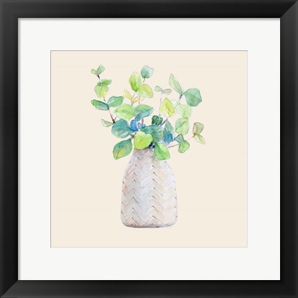 Framed Decorative Potted Plant III Print