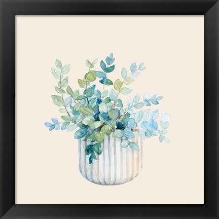 Framed Decorative Potted Plant IV Print