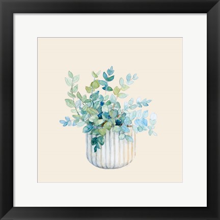 Framed Decorative Potted Plant IV Print