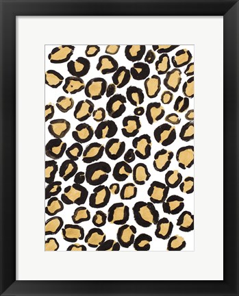 Framed Gold Cheetah Print