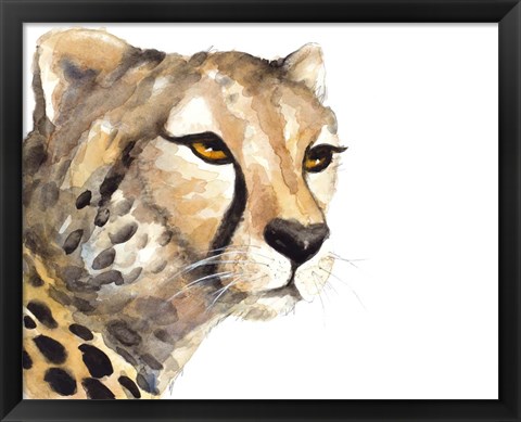 Framed Cheetah Portrait Print