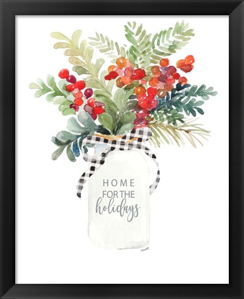 Framed Mason Jar for Christmas Print