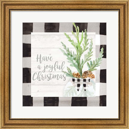 Framed Joyful Christmas Print